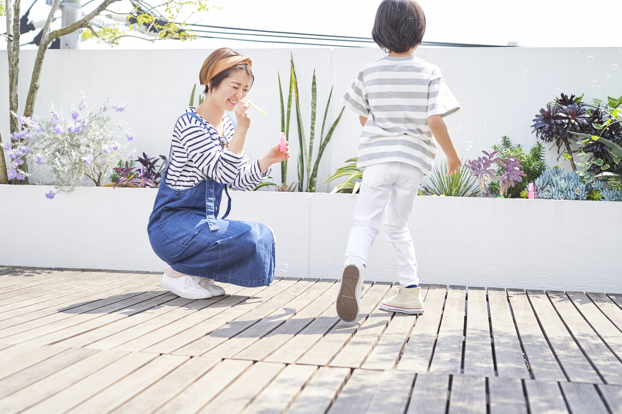 デッキを快適に利用できる